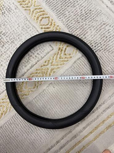 чехол руля: Экокожа Чехол на руль, цвет - Черный, Новый — 2