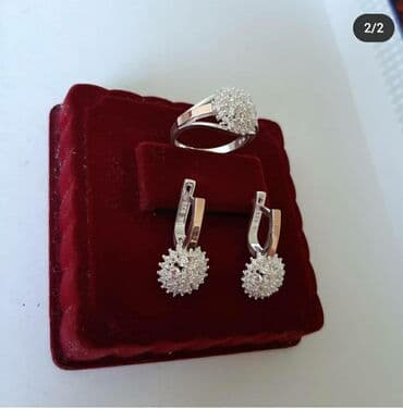 свадебные платья от производителя: Набор украшений, Проба 925, Женские, Новый — 2