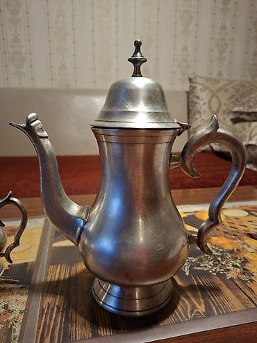 Набор из - мельхиор Индия с ручной кофейно-чайный сервиз из 3