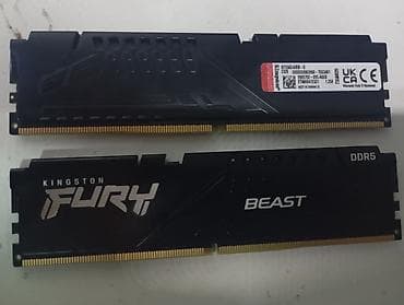 Оперативная память, Б/у, Kingston Fury, 16 ГБ, DDR5, 5600 МГц, Для ПК