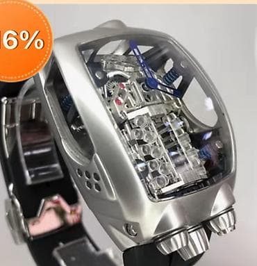 часы мужские tommy hilfiger: Часы наручные с открытым механическим модулем и футуристическим — 1