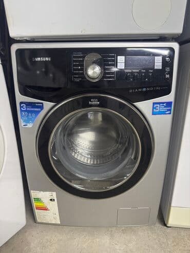 самсунк: Стиральная машина Samsung, Б/у, Автомат, До 7 кг, Полноразмерная — 1