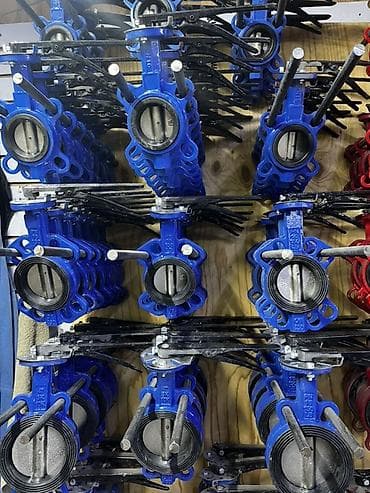 Дисковые затворы межфланцевые (butterfly valve), рычажное управление