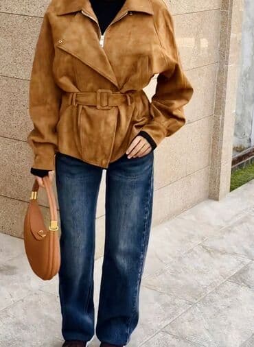 одежды для новорожденных: Пальто, Тренчкот, Осень-весна, Замша, Короткая модель, S — 1