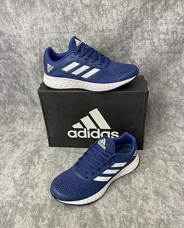 Мужские кроссовки, 40, Adidas, Новый, цвет - Синий, Бесплатная доставка