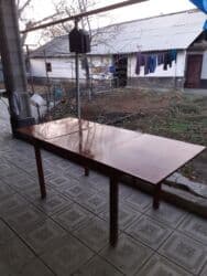 стол трансформер 2 в 1: Стол трансформер Для зала, Раскладной стол, цвет - Коричневый — 4