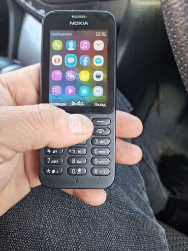 модем для компьютера: Nokia 106, Б/у, цвет - Черный, 2 SIM — 2