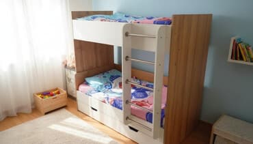 насосы для полива в бишкеке: Двухъярусная детская кровать, ЛДСП, цвет - Белый — 1