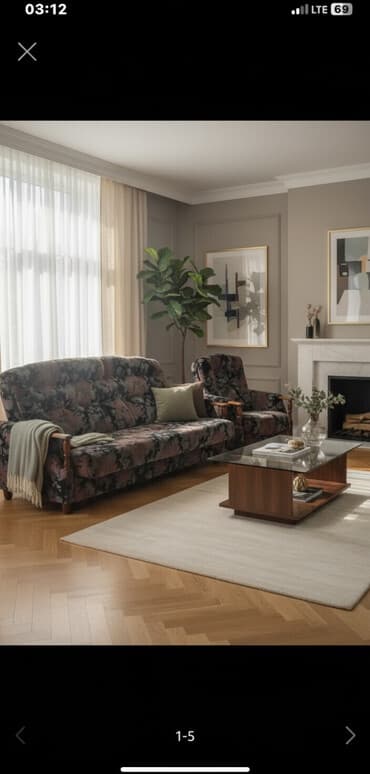 2 х местный раскладной диван: Раскладной диван — 1