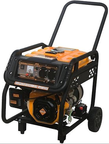 Бензиновый электрогенератор переносной (колёсная рама, рычаг-тележка)
