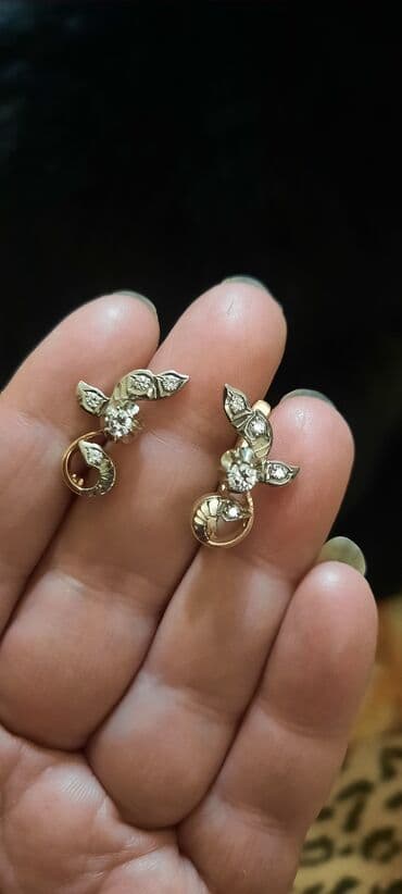 золото советское: ПРОДАМ СЕРЬГИ СССР одесский ювелирный заводочень редкая модель — 3