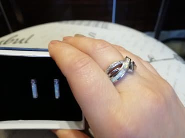 прекраснейшее свадебное платье: Набор с опалом. Серебро. Белый опал, яркий и таинственный. Стильный — 4