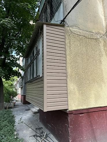 работа сайдинг: Обшивка и утепление балконов/лоджий сайдингом. - Виды работ: наружная — 4