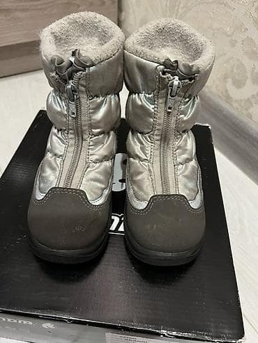 зимние ботасы: Детские зимние сапоги Skandia - Размер: 25 - Цвет: серебристый/серый — 3