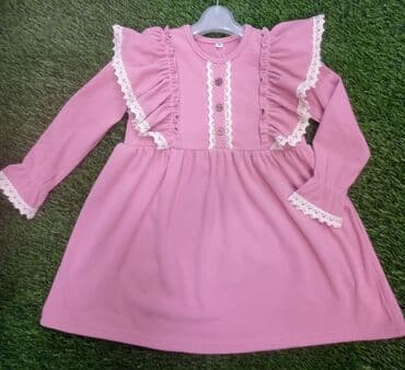 платье дордой: Детское платье, цвет - Красный — 2