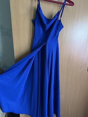 диадема для девочки: Платье макси насыщенного электрического синего цвета. Одевала один раз — 3