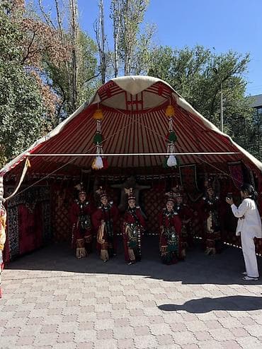 Спорт и хобби: Полуоткрытая юрта для мероприятий и фотозон - Традиционная каркасная — 1