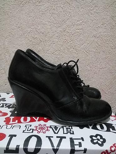 36,5-37р., Ботильоны женские, черные, натуральная кожа и внутри и