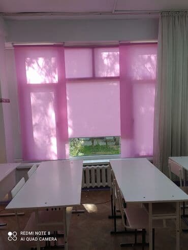 Текстиль: Жалюзи Бишкек Рулонные шторы Ролшторы на каждую створку. Огромный — 3