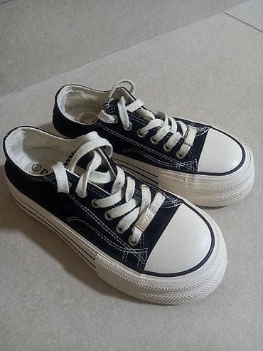 Кеды на платформе, низкие - Цвет: темно‑синий верх, белый мыс и