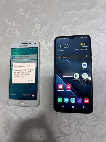 Два смартфона Samsung. 1) Samsung Galaxy A3 (серия A, DUOS), белый: - lalafo.kg да Два смартфона Samsung. 1) Samsung Galaxy A3 (серия A, DUOS), белый: -