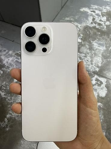 ayfon se: IPhone 16 Pro Max, Б/у, 512 ГБ, Белый, 93 % — 1