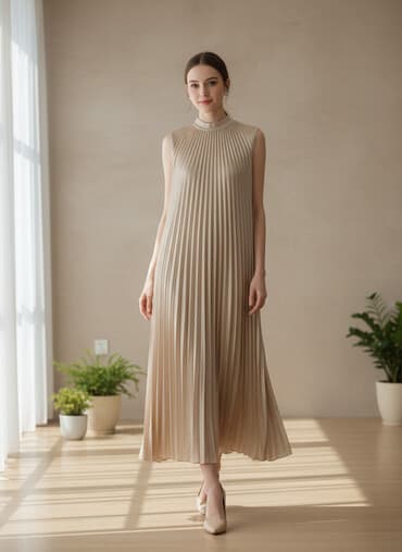 платье в полоску большого размера: Вечернее платье, А-силуэт, Длинная модель, Без рукавов, M, L, XL — 1