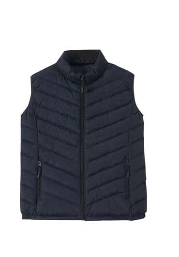 РАСПРОДАЖА !!! Жилет тёмно-синий . Наполнитель пуховое волокно