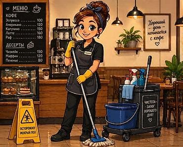 большая стирка: 🧹 Требуется техничка в кафе В кафе требуется сотрудник для — 1