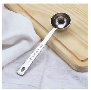 зерно кофе: Мерная ложка 15 мл для кофе, металлическая мерная чайная и кофейная — 2