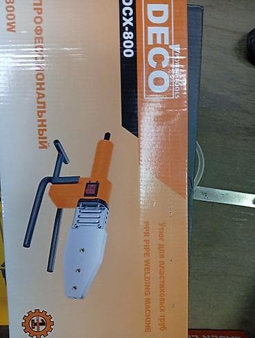 Бекитүүчү элементтер: Паяльник для пластиковых труб DECO DCX‑800 - Тип: сварочный утюг для lalafo.kg да — 1 Бекитүүчү элементтер: Паяльник для пластиковых труб DECO DCX‑800 - Тип: сварочный утюг для — 1