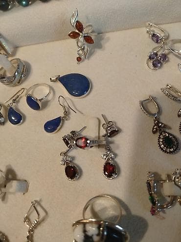 серебряные комплекты недорогие: Серебро!!! Комплекты с натуральными камнями. Комплект с белым — 8