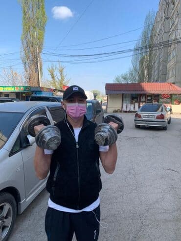 набор гантель в чемодане flexter: Гантели металлические Узбекистан Цена за 1кг по 150 сом Все веса в — 2