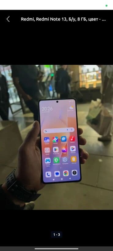 оперативная память sdram dimm: Redmi, Redmi Note 13, Б/у, 256 ГБ, цвет - Черный — 3