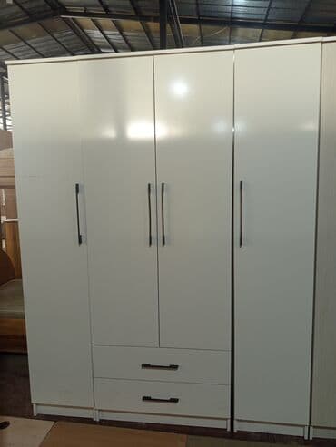 шкаф купе для прихожей с зеркалом: Кийим салуучу шкаф, Түз, Жыгач — 2