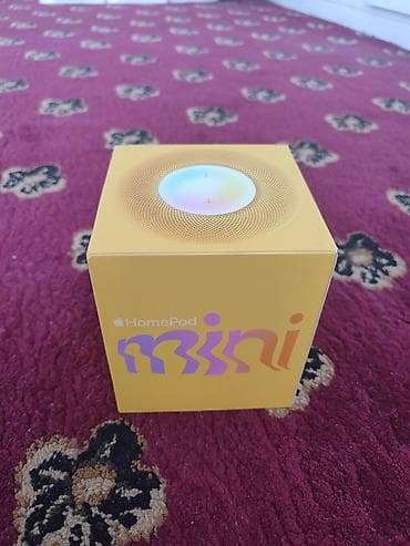 samsung 12: Apple HomePod mini — компактная умная колонка в жёлтом цвете — 2