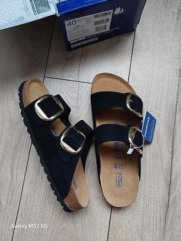 обувь 38 39: Босоножки, 40, Birkenstock, Новый, цвет - Черный, Самовывоз — 9