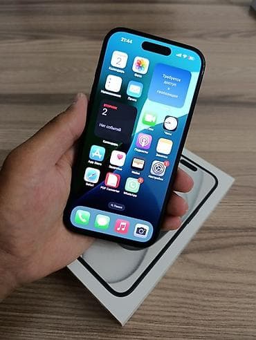 iphone plus: IPhone 15, Б/у, 256 ГБ, Черный, Кабель, 84 % — 4