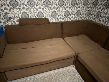 диванный уголок: Угловой диван, C подушками, Трехместный — 5