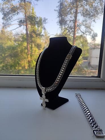 цепочка мужская серебро: Массивный мужской комплект из серебра 925 пробы — выбор для тех, кто — 2