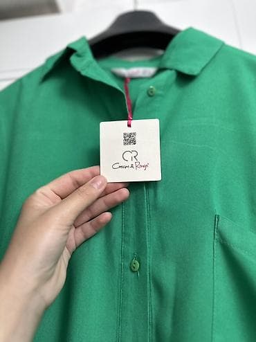 офисная рубашка женская: Свободная женская рубашка Cream & Rouge - Цвет: насыщенный — 3