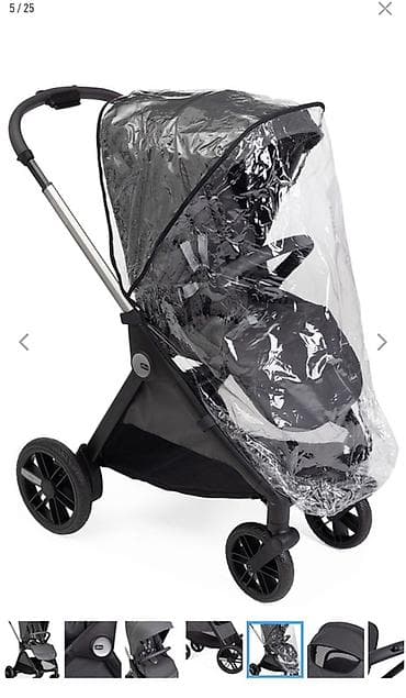 chic: Коляска, Chicco, цвет - Серебристый, Б/у, Самовывоз — 4