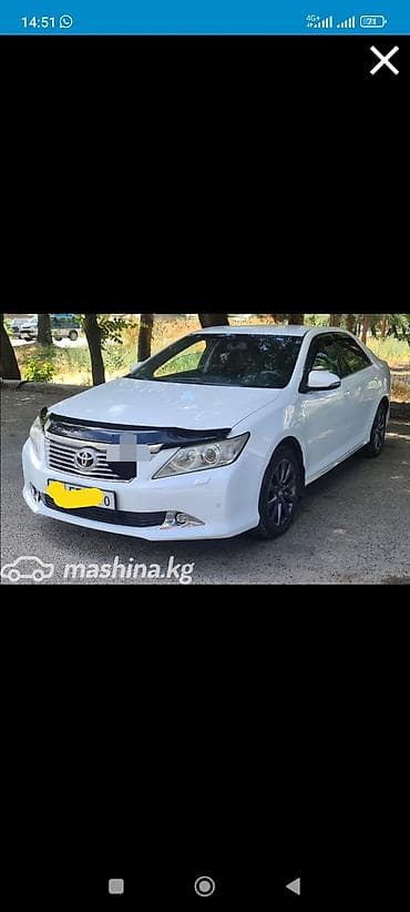 Toyota Camry: 2012 г., 2.5 л, Автомат, Бензин, Седан
