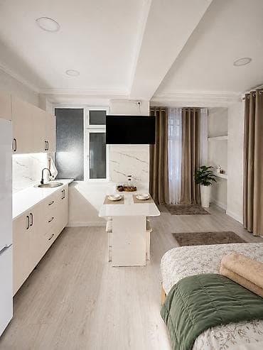 apartments: Студия, Люкс, элитка, Кок-Жар ж/м, Бронь, Кондиционер, Постельное белье — 5
