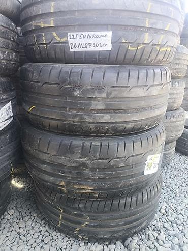 mark х: Шины 225 / 50 / R 16, Лето, Б/у, Комплект, Легковые, Dunlop — 1