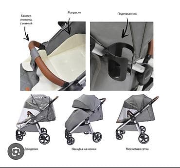 Коляски: Прогулочная коляска LUXMOM LIBRA (серый) - Легкая и маневренная, с — 3