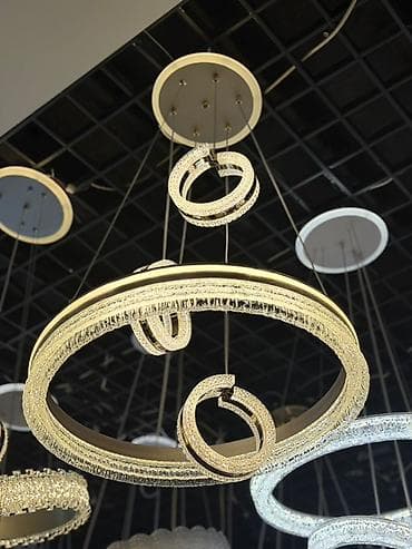 разные люстры: Подвесной светильник-люстра с LED подсветкой, дизайнерская модель с — 1