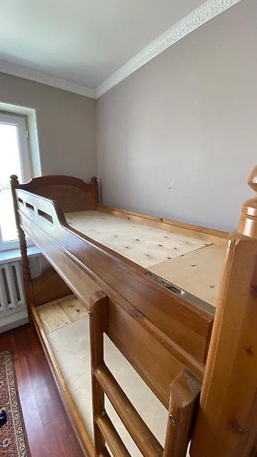 wooden bed: Деревянный двухъярусный кровать размером 90*200 — 4