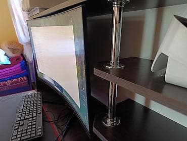 pc case: Игровой/рабочий ПК с изящным белым корпусом и подсветкой + изогнутый — 2