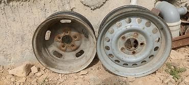 r16 lexus: Железные Диски R 14 Пара, отверстий - 5, Б/у — 1